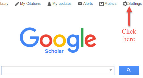 Google Scholar Settings